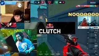 Tarik and other streamers react to C9 Leaf 1v3 pistol to DENY HISTORY vs KRU | VCT AMERICAS
