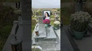 Памятник из серого гранита для молодой девушки | Памʼятник з сірого граніту для молодої дівчини