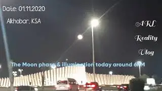 MOON PHASE & ILLUMINATION IN ALKHOBAR,  KSA NOV. 01, 2020