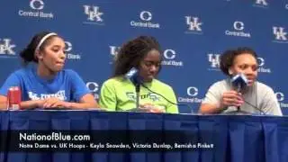 UK Hoops Players Keyla Snowden, Victoria Dunlap, Bernisha Pinkett