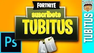 Cómo hacer el logo de Fortnite con tu nombre en Adobe Photoshop tutorial