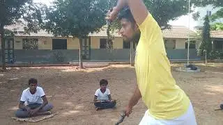 மான் கொம்பு சுழட்டும் முறை முத்தமிழ் சிலம்பம் 🐎
