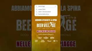 Stiamo arrivando - Beach Tour 2024 Beer Village