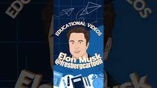 Elon Musk has taken over Twitter! Learn more #Facts about Elon on #Fresbergcartoon | #Homeschool