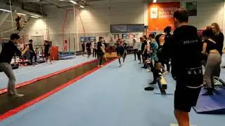 WORLD BEST ROUNDOFF TRIPLE BACKFLIP ON SPRING FLOOR !