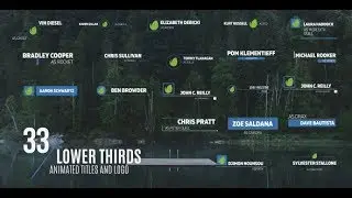 33 Minimal Titles/Lower Thirds and Logo Animation - After Effects Template