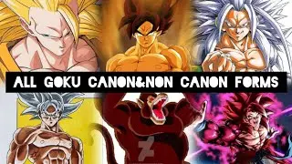 All GOKU Canon-Non Canon Forms #dragonball 