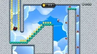 New Super Mario Bros. U - Challenges: 200 Clifftop Coins (Wii U)