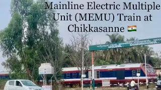 6 March 2020 - SWR Mainline Electric Multiple Unit(MEMU) Train at Chikkasanne, Bangalore, India🇮🇳
