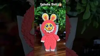DIY Labubu Doll keychain #trending #viral #labubu #diy #claycraft #maaerratna #doll