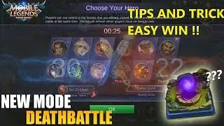 TIPS & TRICKS DEATHBATTLE - EASY WIN !! [NO DEATH WITH SABER] | MOBILE LEGENDS