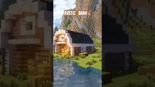 Rustic Barn🐄 #minecraftbuilding #minecraft