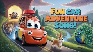 🚗 Oh the Car Goes Beep Beep Beep | Fun Car Adventure Poem for Kids 🎶