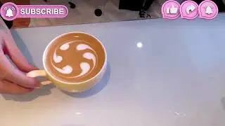 Pinwheel Latte Art Tutorial: Creating Radial Patterns (Vortex Design)
