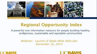 Webinar: Center for Regional Change's Regional Opportunity Index