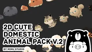Unity3D | MiMU Studio | 2D Cute Domestic Animal Pack V.2