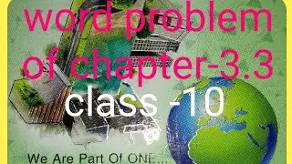 class 10-| Word problem-|   chapter-3.3-| substitution method-|