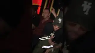Chris brown in the club in London