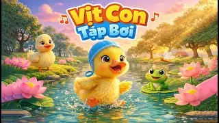 Vịt Con Tập Bơi 🦆 | Nhạc Thiếu Nhi Vui Nhộn🎵 | Bé Học Bơi Cùng Vịt Con