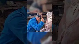 ⬆️Click to watch full video | Traditional Cattle Butchering #butcher #butchering #meatprocessing