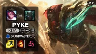 Pyke Top vs Fiora - EUW Grandmaster Patch 11.2
