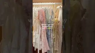 coquette dress finds, shabby chic dress haul 🎀✨ #girlyvlog #girlyaesthetic