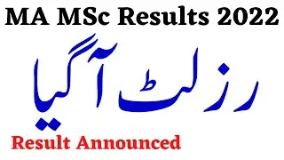 MA MSc Annual 2022 Result Announced Check Result