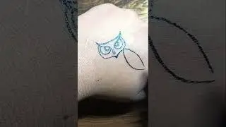 Owl Tattoo Design 😍#tattooing #shorts