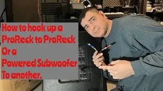 How to hook up a ProReck system to another or a powered subwoofer to another. My tutorial thoughts