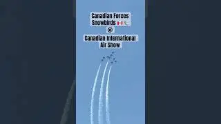 Canadian Forces Snowbirds performance at Canadian International Air Show 🇨🇦🛩️ #canadianforces