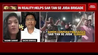 Hindu Rights Activist Rashmi Samant & TRS Leader Bachu Srinivas Get Into Fiery Argument | WATCH