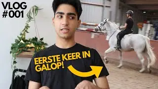 BEGINNENDE RUITER KLEED ZICH OM + EERSTE KEER IN GALOP | VLOG #001