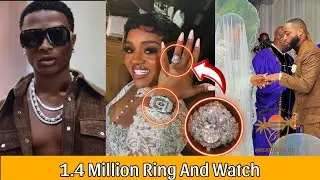 WIZKID REACT AS DAVIDO GIFT CHIOMA 1,400,000 DOLLARS DIAMOND WEDDING RING AND DIAMOND WATCH #davido 