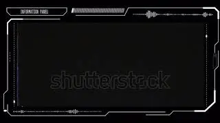 stock footage hud futuristic elements poor interference signal user control interface screen panel m