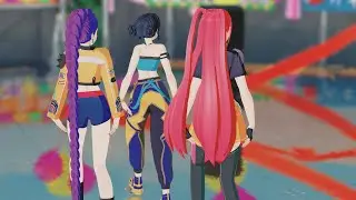 LE SSERAFIM - SPAGHETTI Huntrix : Kpop Demon Hunters MMD