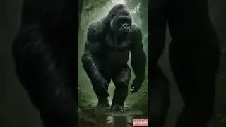 Majestic Gorilla Walks Through Jungle | Wild Nature in 4K #animals
