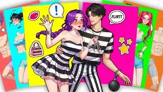 Locked up in love! 💘 HUNTRIX RUMI x SAJABOYS JINU - KPOP DEMON HUNTERS | Sticker Book DIY