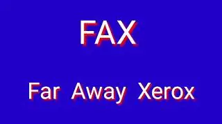 FAX Ka Full Form