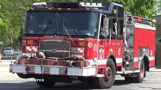 Chicago Fire Dept Engine 121 & Ambulance 79 Responding