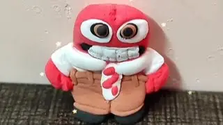 Anger Inside out 2 clay model/ BeWatch
