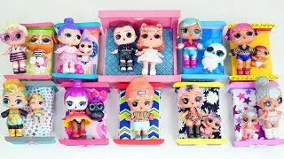 Custom LOL Surprise Dolls Mix Up Wrong Beds At Butter Jelly Store | Toy Egg Videos