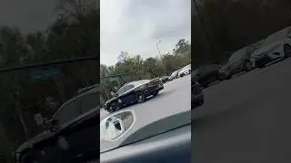 Police stop traffic for Ferrari F8 to pass‼️🚓 #ferrari #police #cops #fhp #ferrarif8 #cardrive