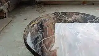 Vanity counter slip stone polishing