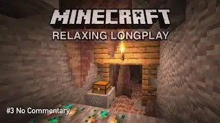 Minecraft Relaxing Longplay | Mining and Cave Exploration | Survival Peaceful Mode (No Commentary)