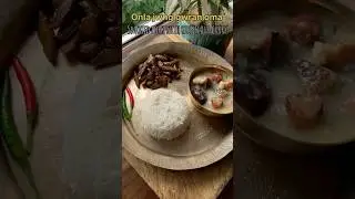 Smoked pork with rice flour curry #youtubeshorts #shortvideo #explore #food #trending #video #gahori
