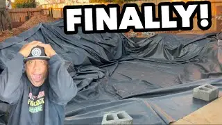 500 POUND LINER FOR MY DIY BACKYARD POND!