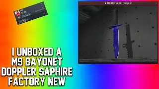 I Unboxed a $3500 Knife - M9 Bayonet Doppler Saphire