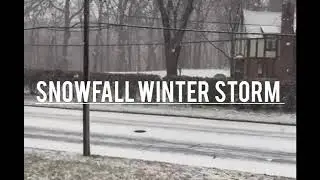 snowfall winter storm in boston usa beautiful street view | SMR Travel
