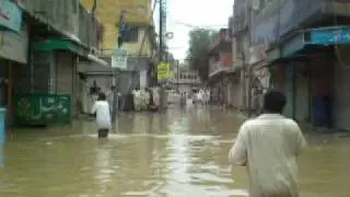 Flood in Nowshera cantt.