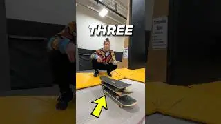 THREE SKATEBOARDS VS TRAMPOLINE! 😨